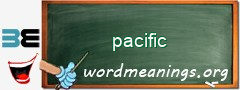 WordMeaning blackboard for pacific